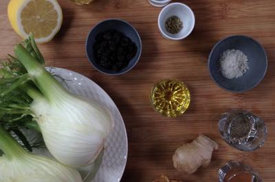 Tajine de fenouil aux raisins secs