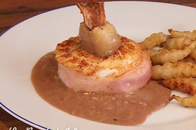 Tournedos de Sandre au vin rouge de Catherine et Jean-Luc 