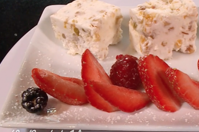 Semifreddo (nougat glacé) aux fruits de Thierry Marx