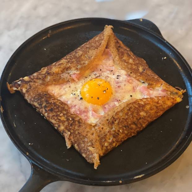 Galette de sarrasin aux restes de légumes Galette de sarrasin aux restes de légumes