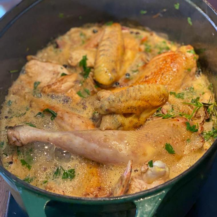 Coq à la bière de Pierre Coq à la bière de Pierre