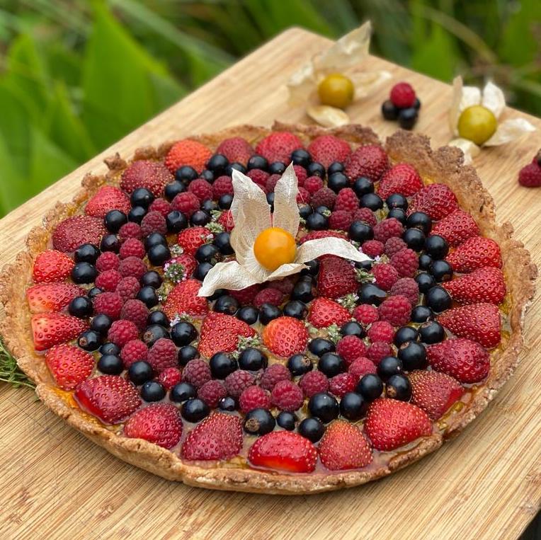 Tarte sablée aux petits fruits d’été de Laetitia Tarte sablée aux petits fruits d’été de Laetitia
