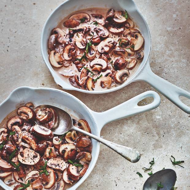 Irrésistibles champignons de Paris à la crème Irrésistibles champignons de Paris à la crème