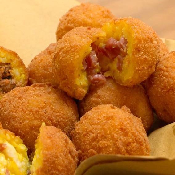 Arancini à la scamorza fumée de Laura Arancini à la scamorza fumée de Laura