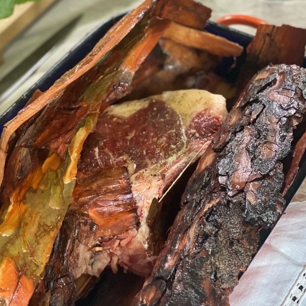 Bœuf cidré en écorces, betteraves et moutarde de Christophe Bœuf cidré en écorces, betteraves et moutarde de Christophe