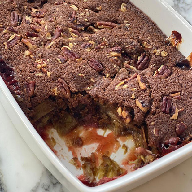 Cobbler à la rhubarbe Cobbler à la rhubarbe