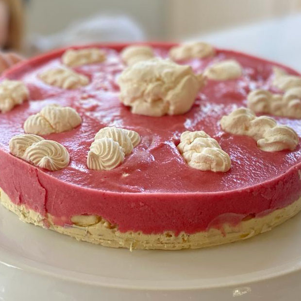 Vacherin vanille-framboise minute Vacherin vanille-framboise minute
