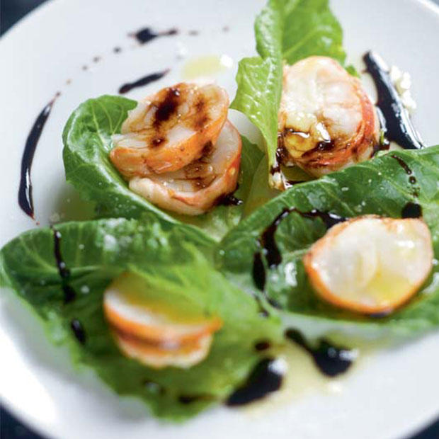 Bouchées de langouste au gingembre et caramel de soja Bouchées de langouste au gingembre et caramel de soja