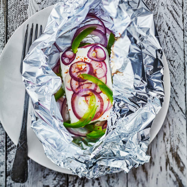 Papillote de feta comme à Corfou Papillote de feta comme à Corfou
