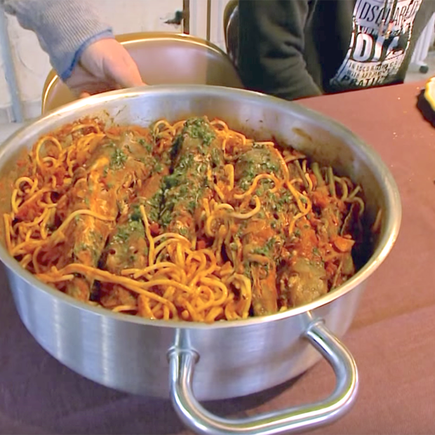 Gallinettes aux spaghettis de Serge Gallinettes aux spaghettis de Serge