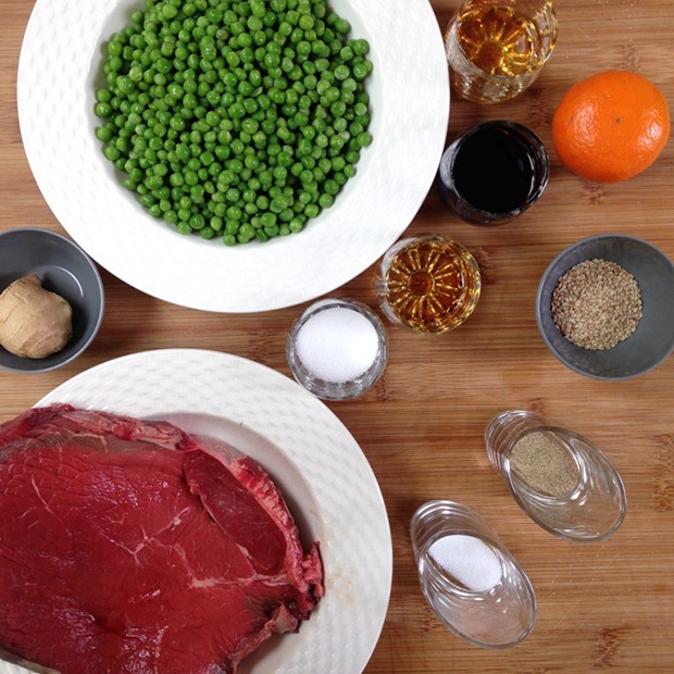 Bœuf mandarin aux petits pois Bœuf mandarin aux petits pois