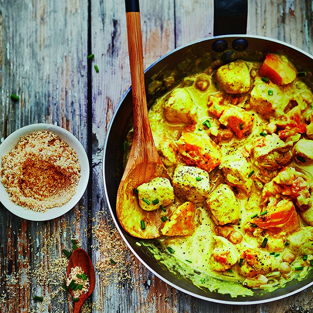 Curry de dinde au potimarron Curry de dinde au potimarron