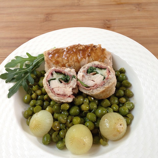 Paupiette de veau à la mozzarella Paupiette de veau à la mozzarella
