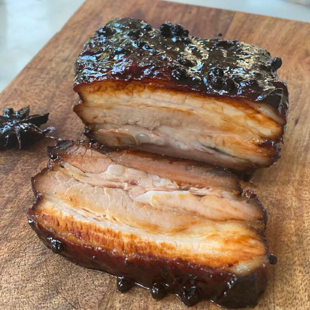 Poitrine de porc laquée au soja Poitrine de porc laquée au soja