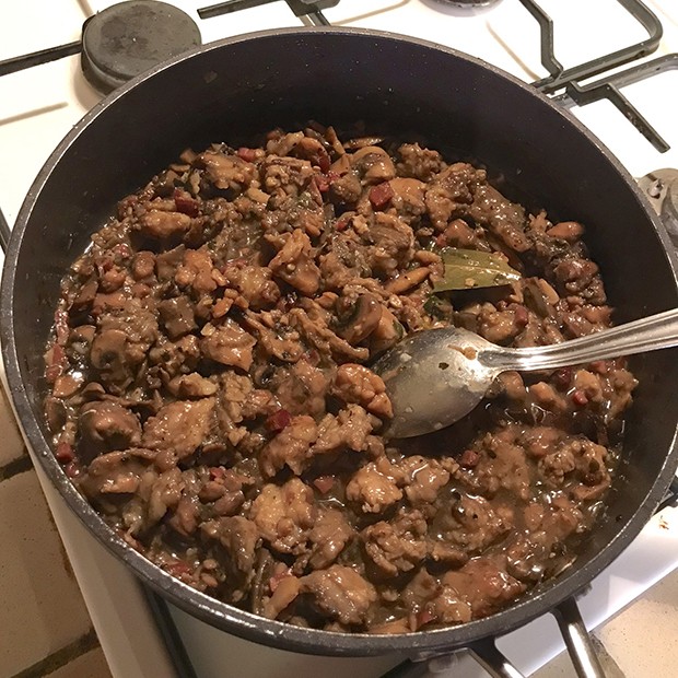 Ris de porc aux jambon et champignons d’Odile et Maryse Ris de porc aux jambon et champignons d’Odile et Maryse