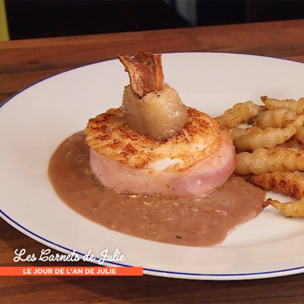 Tournedos de Sandre au vin rouge de Catherine et Jean-Luc Tournedos de Sandre au vin rouge de Catherine et Jean-Luc