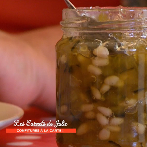 Confiture aux courgettes et pignons de pin d’Elise Confiture aux courgettes et pignons de pin d’Elise