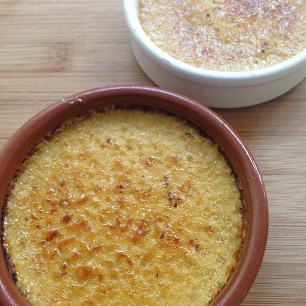 Crème brûlée à la verveine Crème brûlée à la verveine