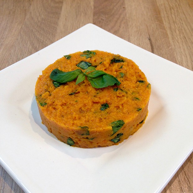 Purée de carottes au basilic Purée de carottes au basilic