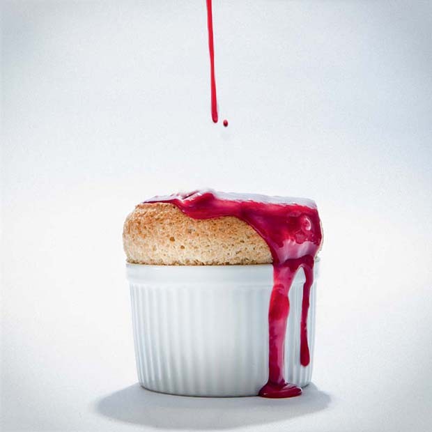 Soufflés coulants de haricot blanc aux noix torréfiées Soufflés coulants de haricot blanc aux noix torréfiées