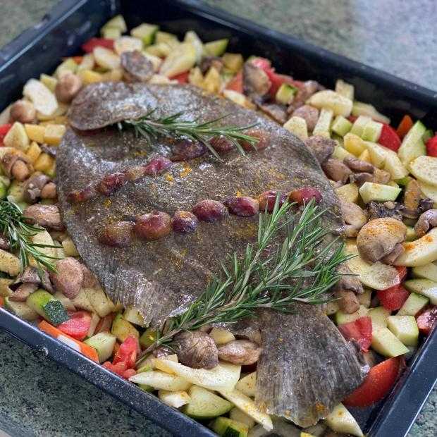 Turbot à la normande de Véronique Turbot à la normande de Véronique