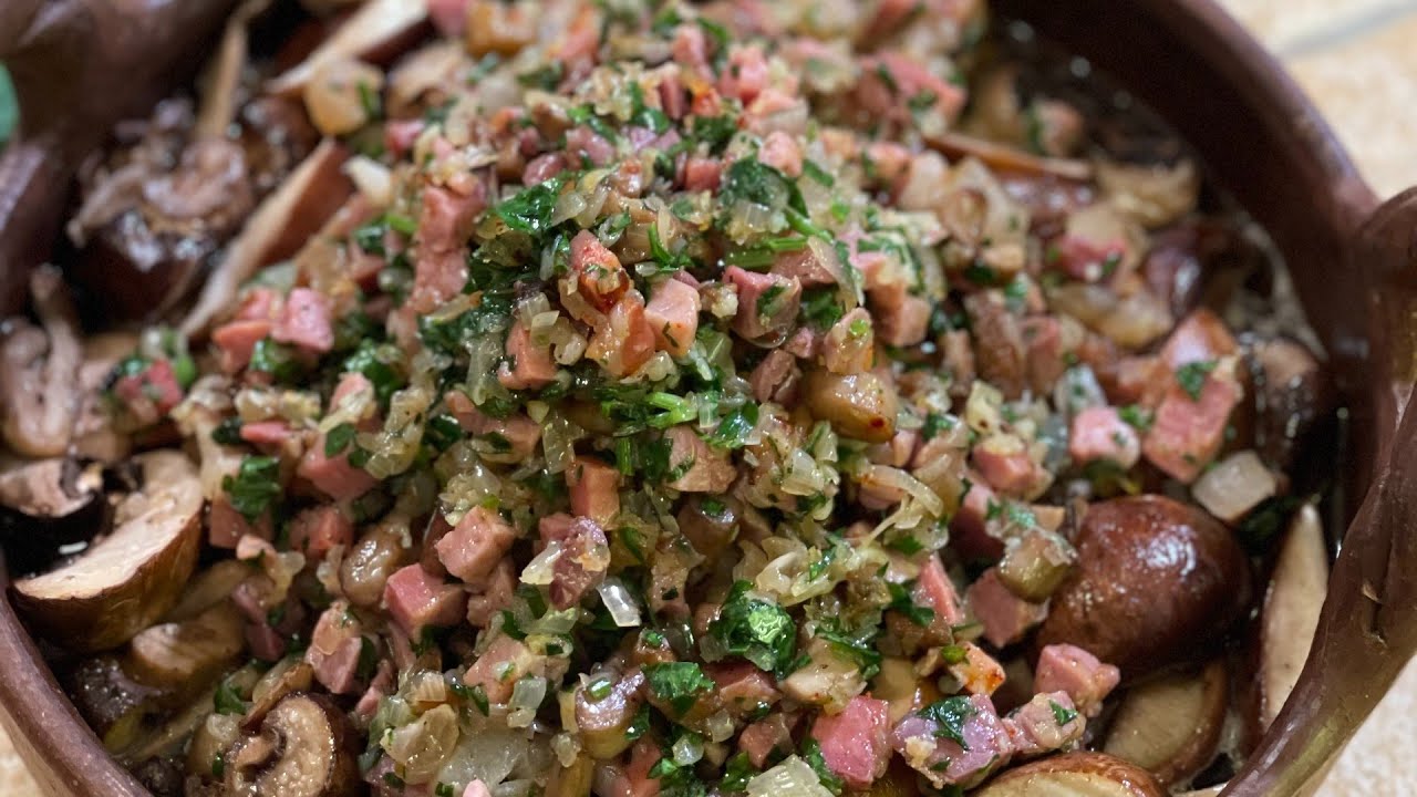 Video Champignons à la bordelaise en tourtière d’Irène