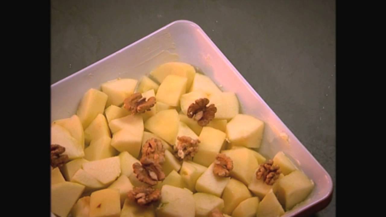Video Crumble de pommes aux noix