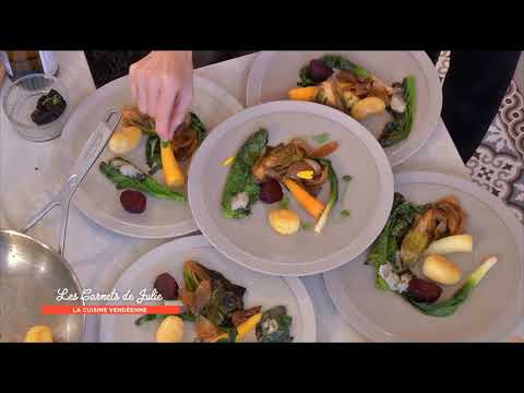 Video Coquillages & légumes cuisinés par Alexandre Couillon