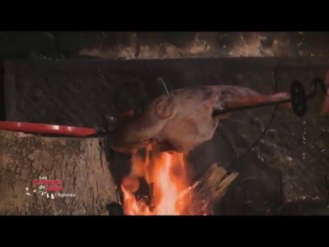 Video Gigot d'Agneau à la Broche et Légumes Oubliés au Cidre de Gérard