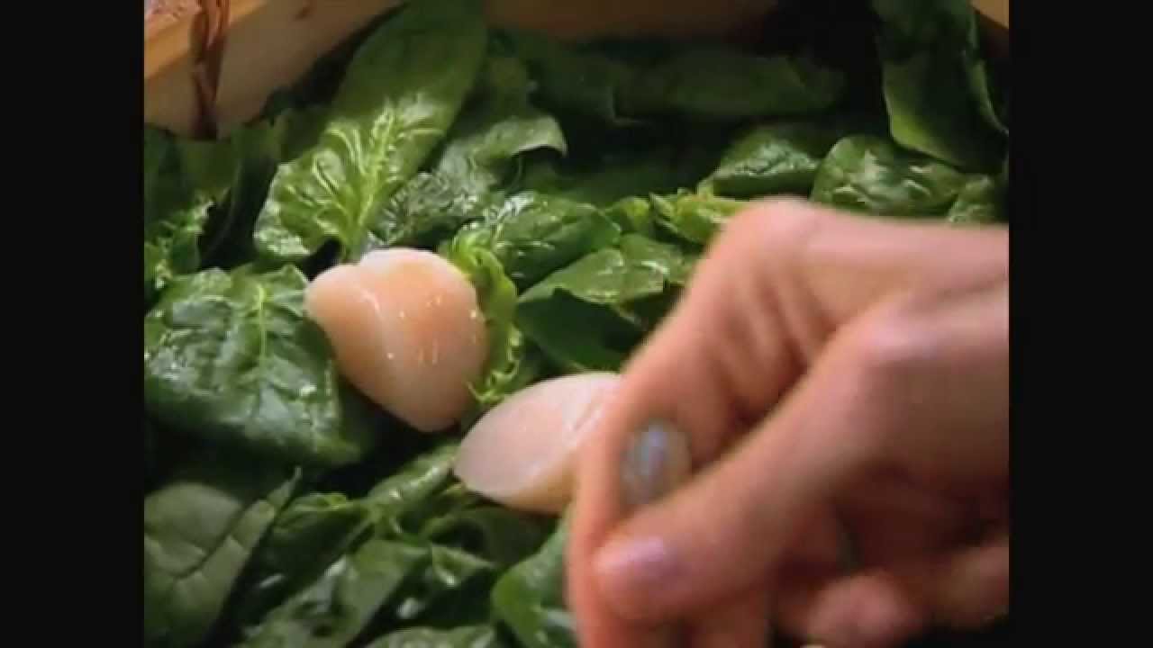Video Salade vietnamienne de saint jacques et épinards