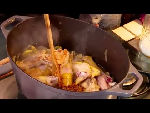 Video Poulet aux olives et citron confit de Matias