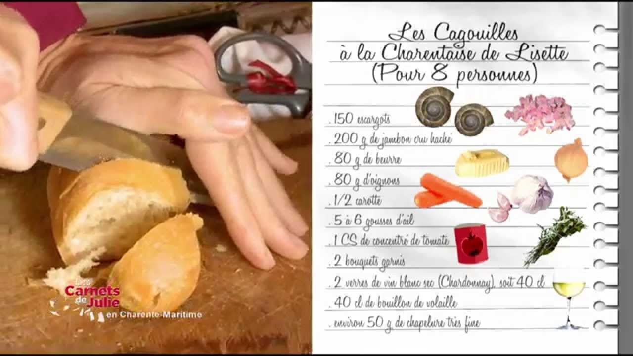 Video Les cagouilles à la charentaise de Lisette