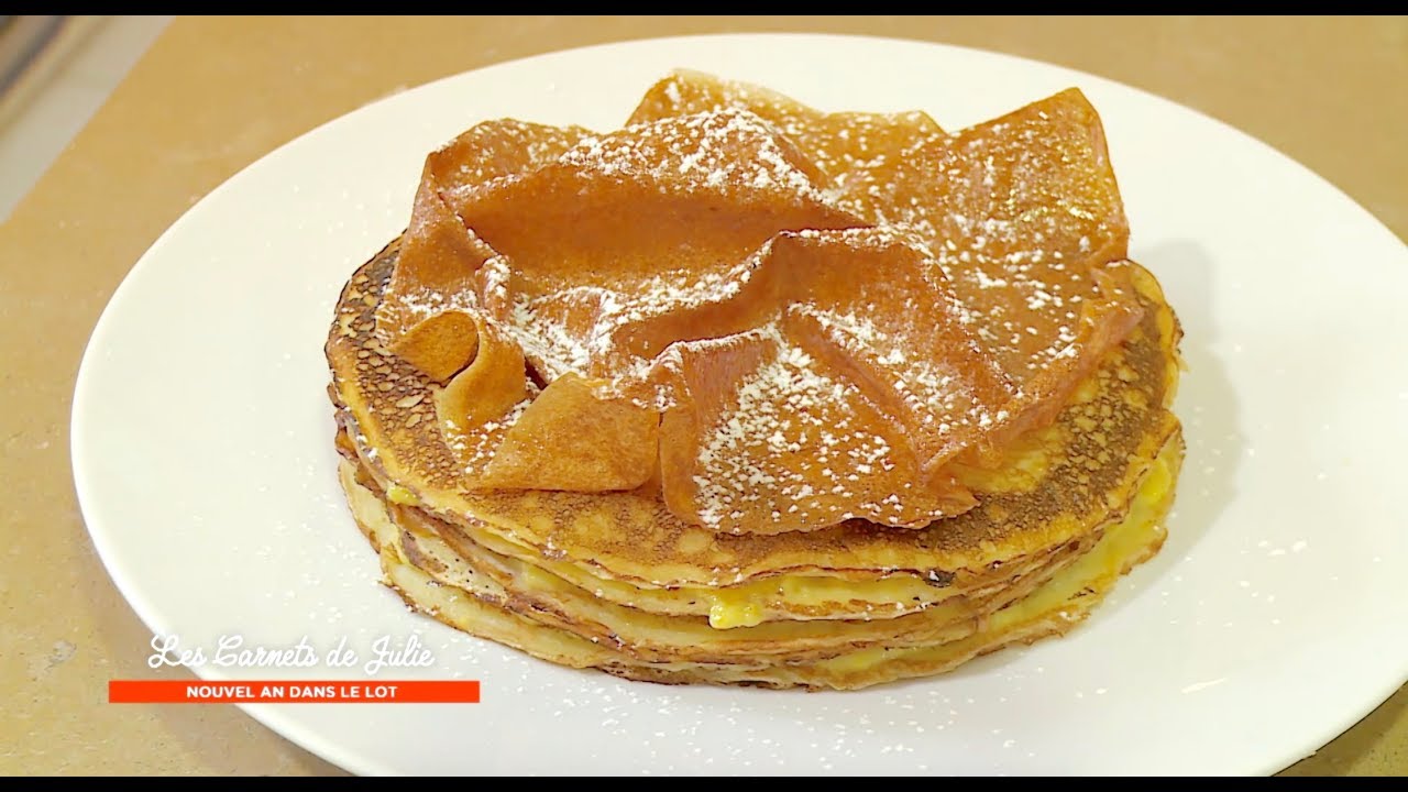 Video Gâteau de crêpes aux oranges de Michel Guérard