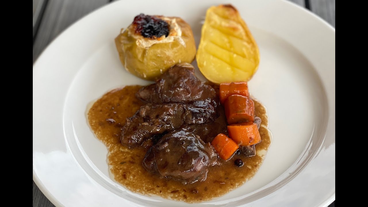 Video Joues de porc au vin de groseilles de Marc