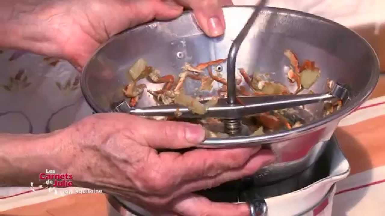 Video La bisque de crabes mous de Monique