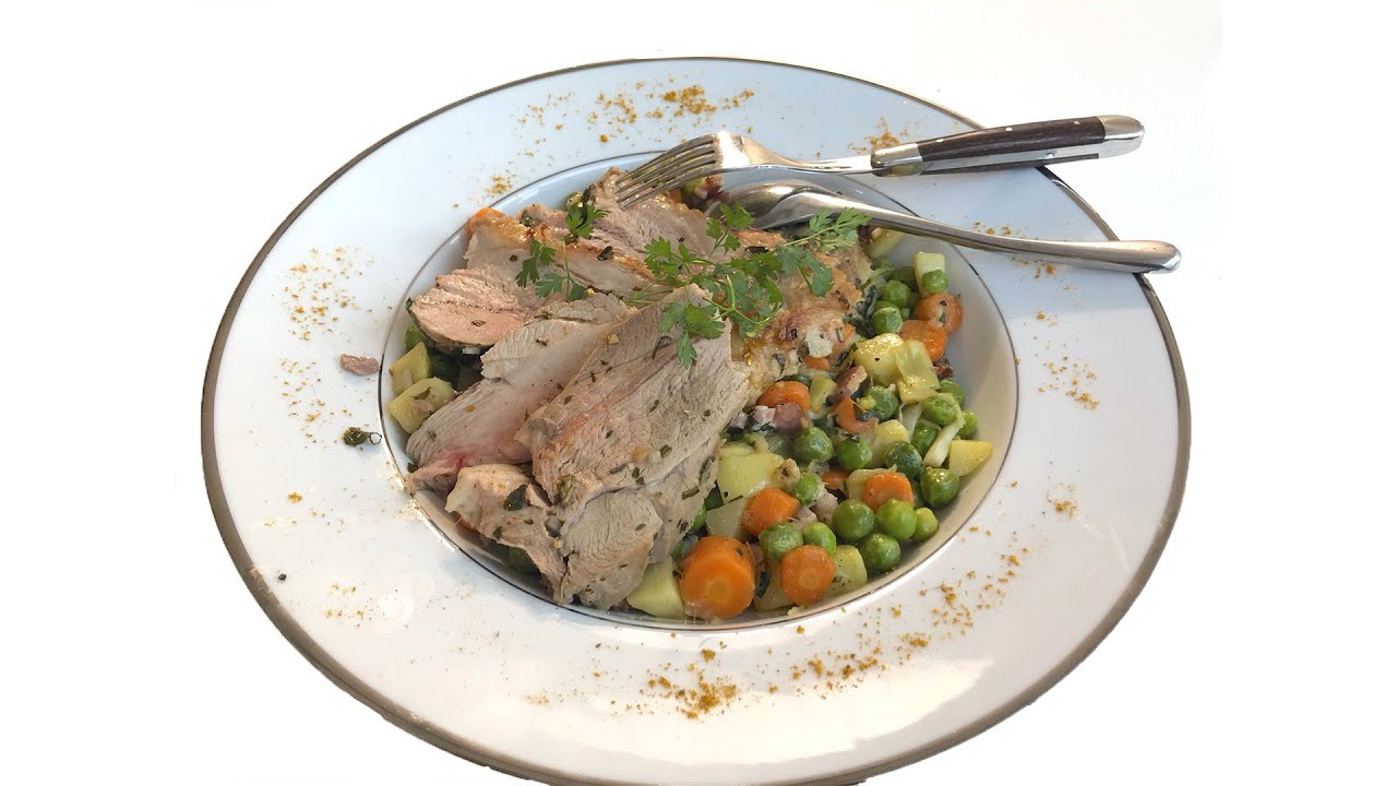 Video Agneau aux herbes et salades d’herbes amères de Stéphanie